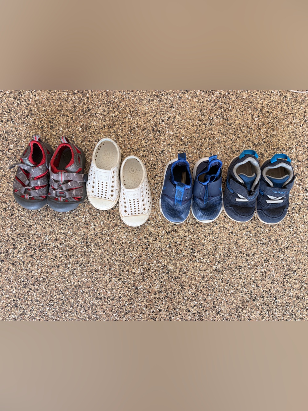 Kids Blue Athletic Slip-On Sneakers - Unbranded